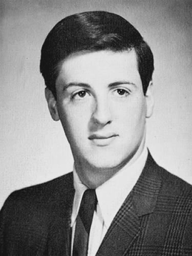 Young Sylvester Stallone in high school