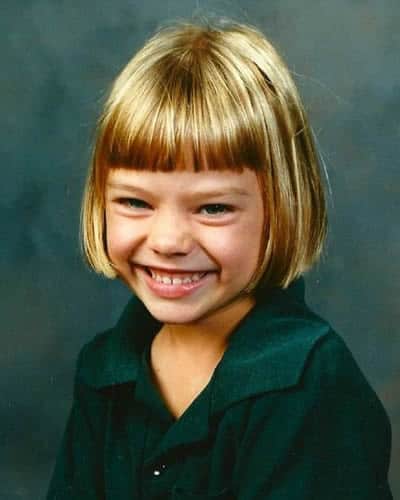 Young Margot Robbie as a child
