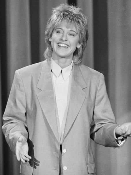 Ellen DeGeneres during the 80s