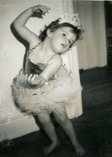 Young Jennifer Grey during her childhood