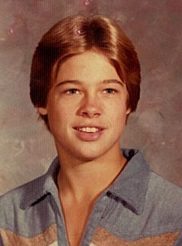 Brad Pitt as a teenager