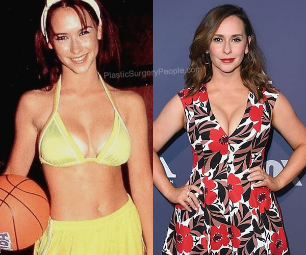 Jennifer Love Hewitt breast implants before and after photo