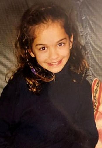 Rita Ora childhood photo